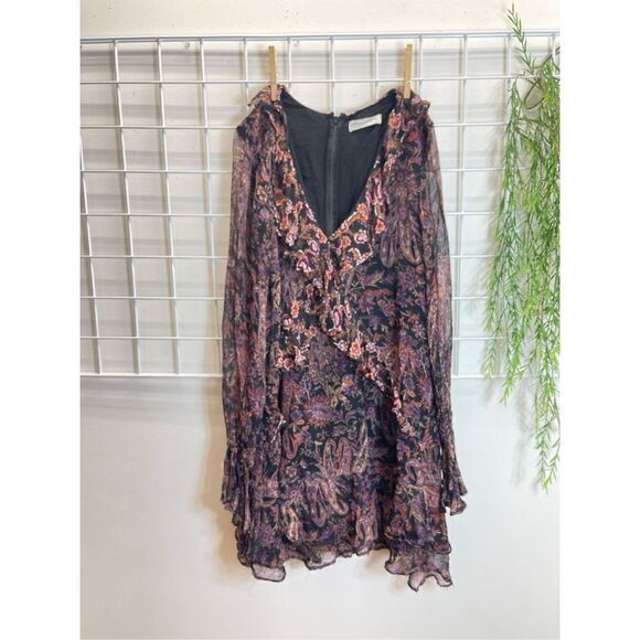 🆕 Free People - Long Sleeve Ruffle Parsley Dress - Picture 4 of 8